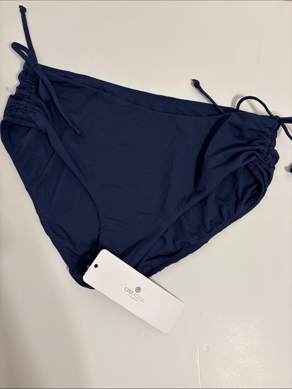 NWT Navy Side-Tie Bikini Bottom - M (8/10)